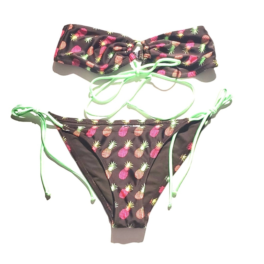 New  bikini pineapple print set